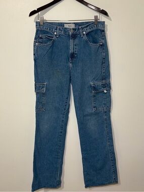 GAP Woman’s Cargo Light Blue Flare Denim Jeans
